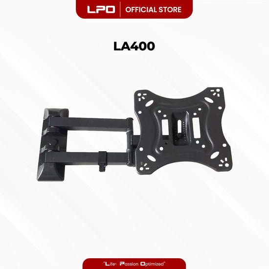 TV Wall Mount Swivel and Tilt Bracket LA400 26 - 55 inch Load Capacity up to 35kg Full Motion Movement