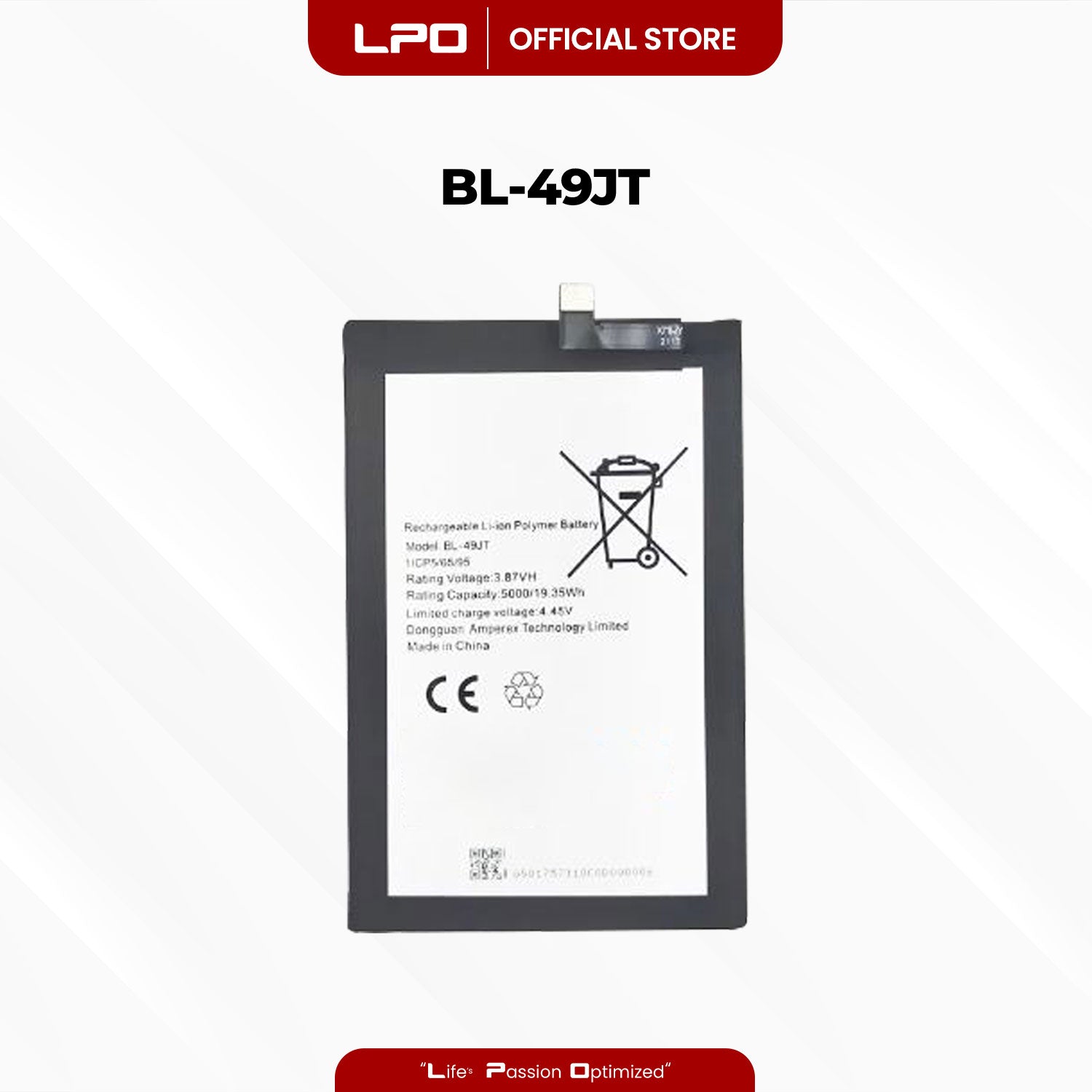 Cellphone Battery Tecno Spark 8 Pro 2022 BL-49JT Compatible with Tecno Camon 17 Pro, 18P, Camon 18 - LPO Laptop PC-Outlet