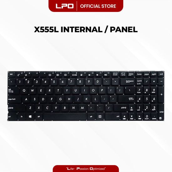 Laptop Keyboard ASUS X555L Internal / Panel Black US Compatible with Asus X555L, X555LA, X555LD