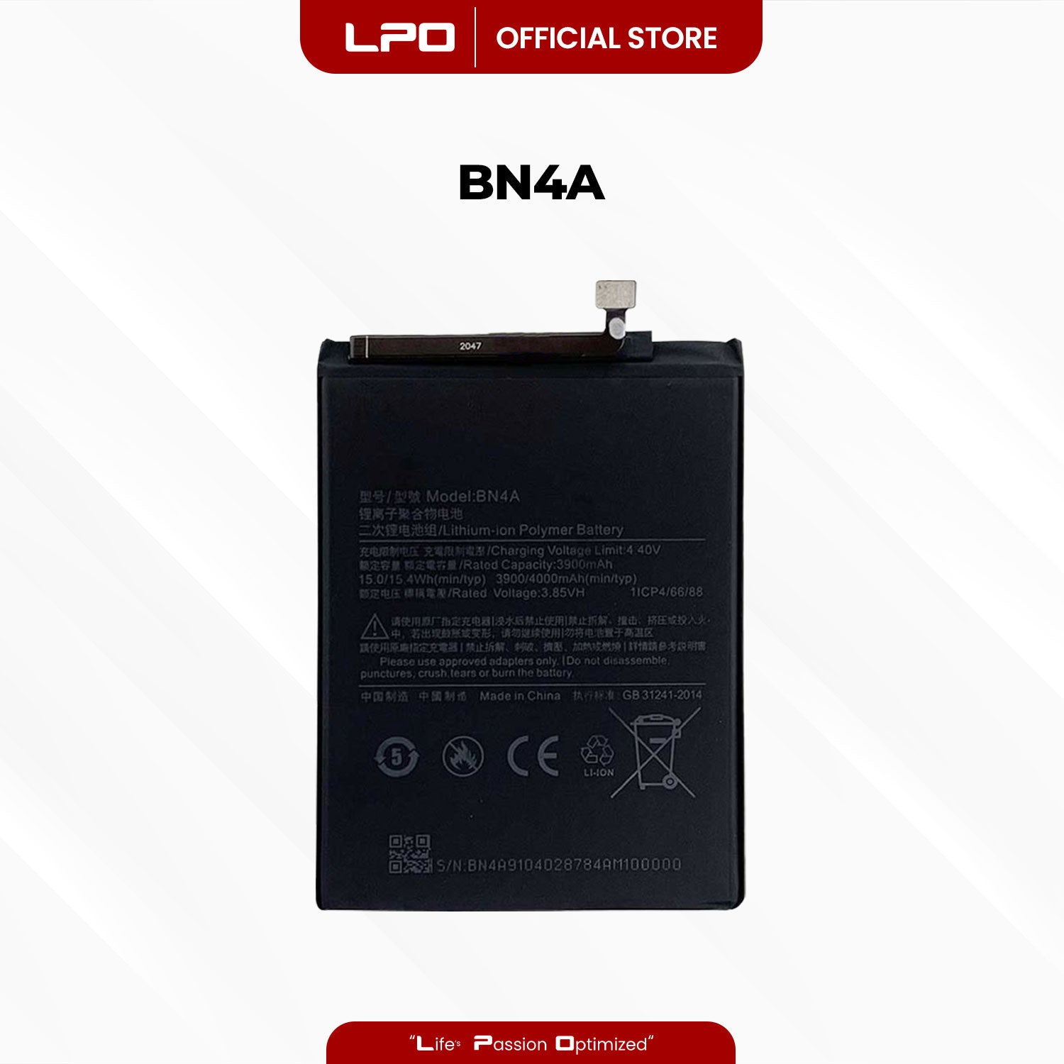 Cellphone Battery Xiaomi Redmi Note 7 2019 BN4A Compatible with Xiaomi Redmi Note 7S, Redmi Note 7 Pro, Mi Note 7 - LPO Laptop PC-Outlet