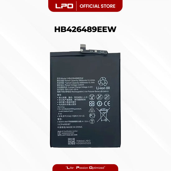 Cellphone Battery	Huawei Y8P 2020	HB426489EEW Compatible with AQM-LX1