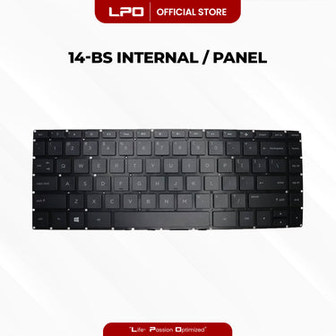 Laptop Keyboard HP	14-BS Internal / Panel Black US Compatible with HP 14-BS Series 14-BS033TX 14-BS104NT