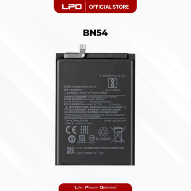 Cellphone Battery Xiaomi Redmi Note 9 2020 BN54 Compatible with M2003J15SC, M2003J15SG - LPO Laptop PC-Outlet