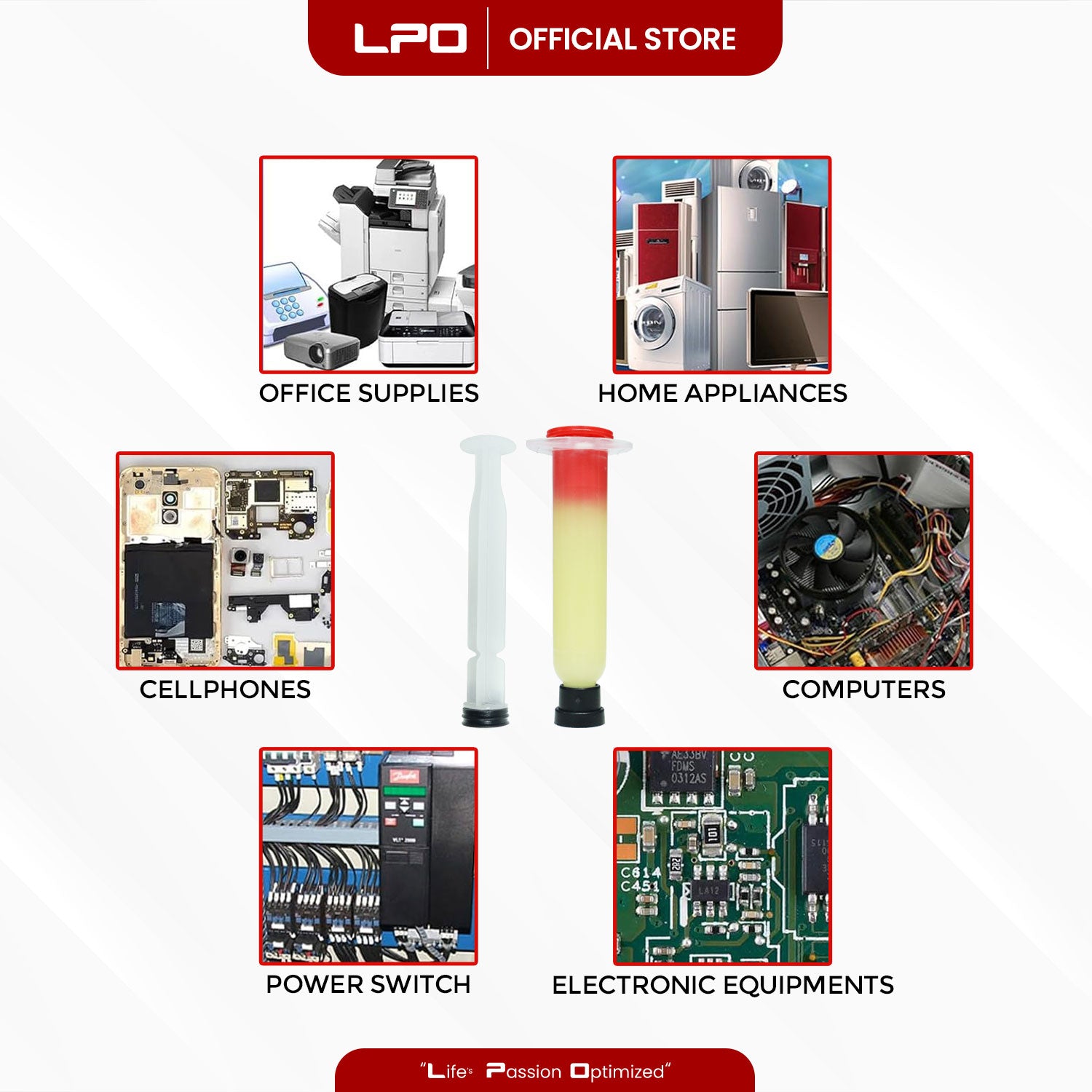 LPO Flux Paste Soldering Paste Flux Grease with Needle Lead-free Welding Flux Iron Repair