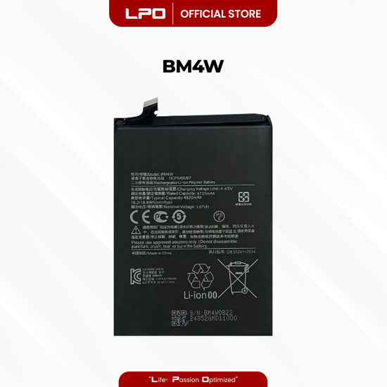 Cellphone Battery Xiaomi Mi 10T Lite 5G 2020 BM4W Compatible with Xiaomi Mi 10T Lite 5G 2020, M2007J17G - LPO Laptop PC-Outlet