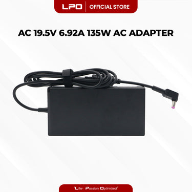 Laptop Charger Acer 19.5V 6.92A 135W Purple Pin 5.5mm x 1.7mm Compatible with Acer Nitro 5 N20C2