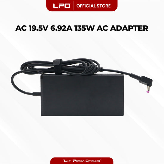 Laptop Charger Acer 19.5V 6.92A 135W Purple Pin 5.5mm x 1.7mm Compatible with Acer Nitro 5 N20C2