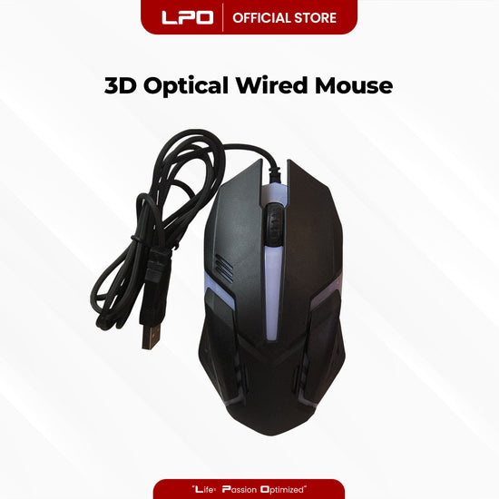 Gaming Mouse 3D Optical Wired Mouse USB Interface For PC Laptop Computer