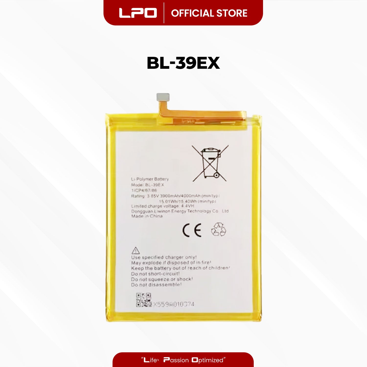 Cellphone Battery	Infinix Hot 6X 2018 BL-39JX Compatible with X623, X623B - LPO Laptop PC-Outlet