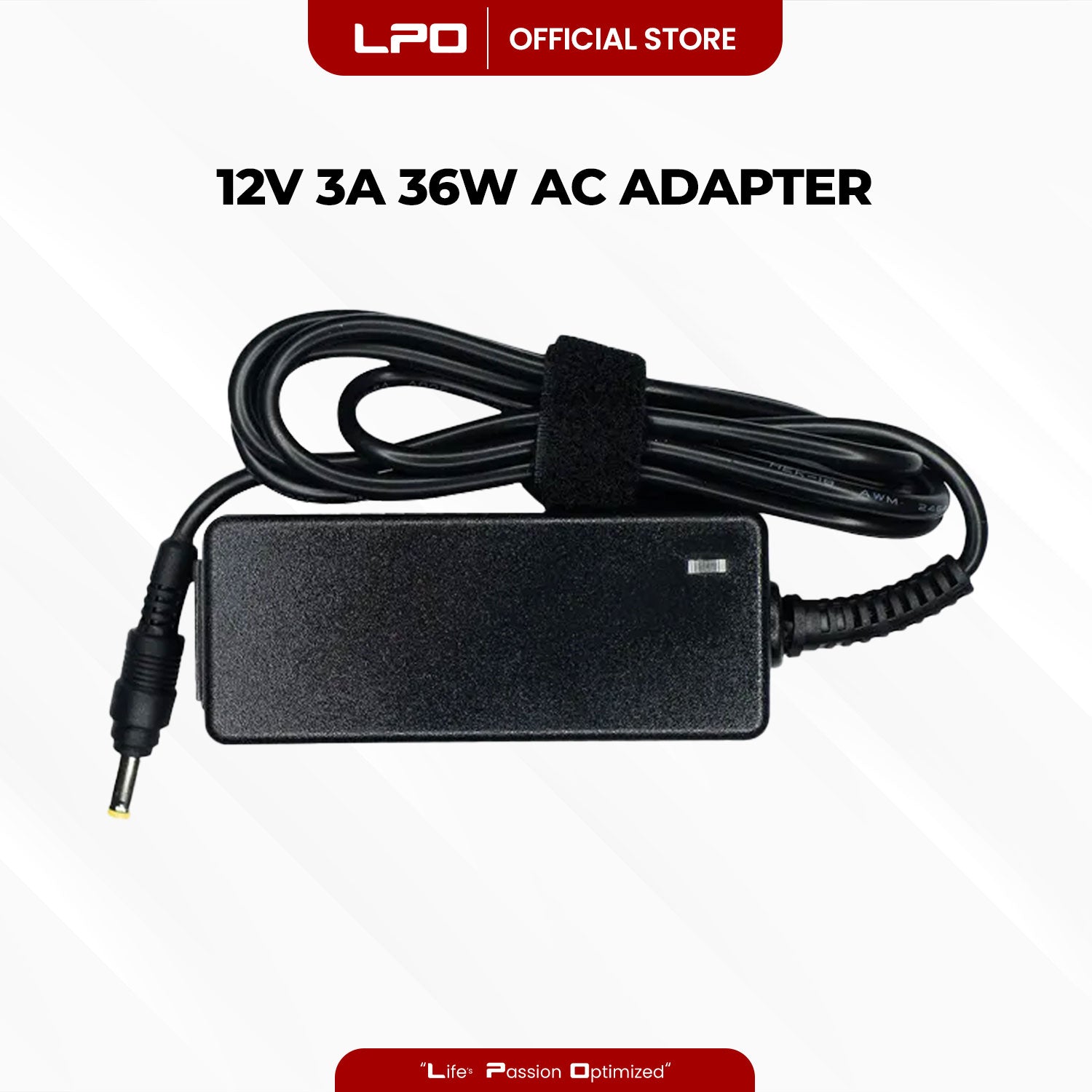 Laptop Charger Asus 12V 3A 36W Yellow Tip 4.8mm x 1.7mm Compatible with Asus Eee PC 900 900A 900HA 901 1000 Series