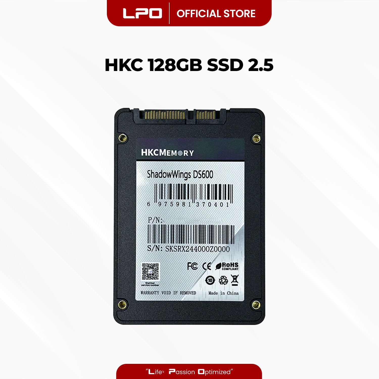 HKC 128GB SATA SSD 2.5 For Laptop and Desktop