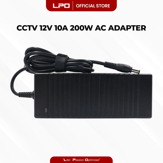CCTV 12V 10A 120W Common Pin 5.5mm x 2.5mm  Compatible with  CCTV Camera, LED Monitor and other electronics equipment.