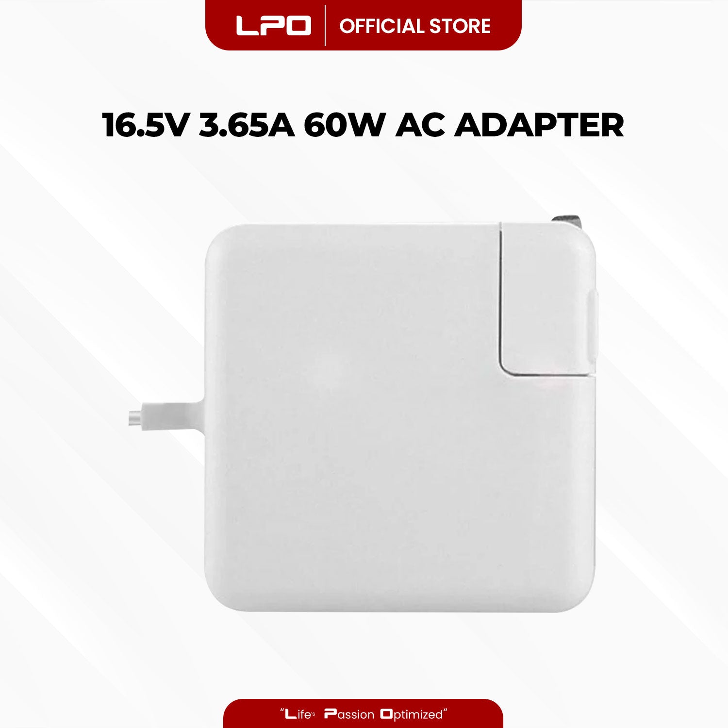 Laptop Charger MacBook 16.5V 3.65A 60W T Style Compatible with MacBook Pro (Retina, 13-inch, Late 2012 - 2015) A1435