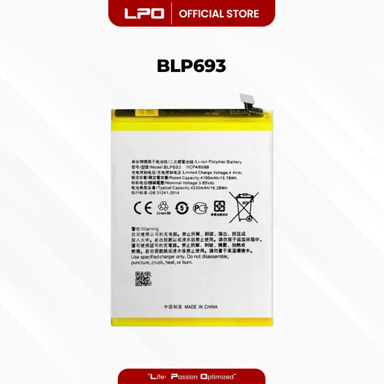 Cellphone Battery	Realme 3 2019 / 5i / C11 BLP693 Compatible with RMX1825, RMX1821, 1821