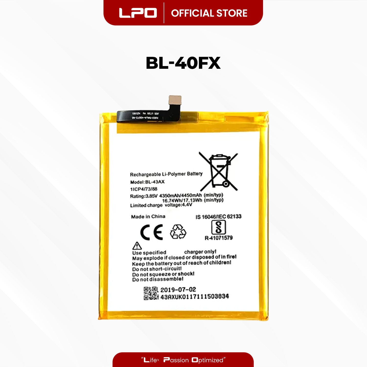 Cellphone Battery	Infinix Zero 4 Plus 2017 BL-40FX Compatible with Infinix Zero 4 Plus 2017 - LPO Laptop PC-Outlet