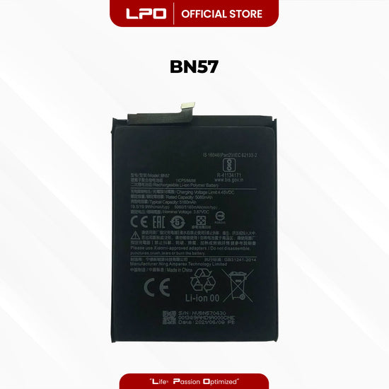 Cellphone Battery Xiaomi Poco X3 Pro 2021 BN57 Compatible with Xiaomi Poco X3 NFC 2020 - LPO Laptop PC-Outlet