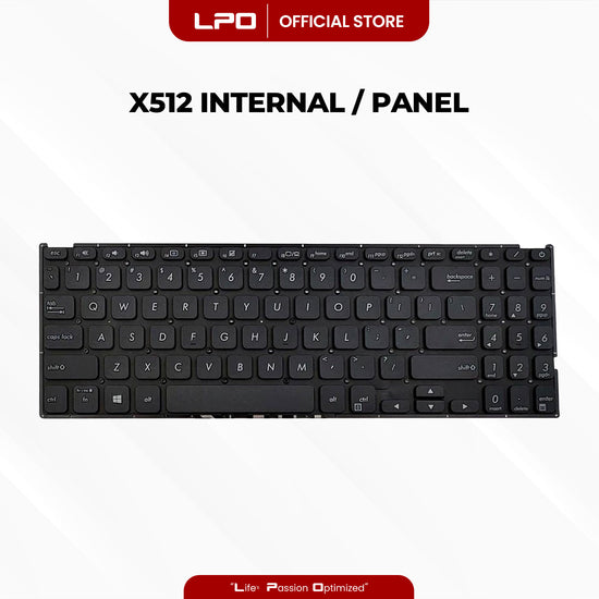 Laptop Keyboard ASUS X512 Internal / Panel Black US Compatible with Asus VivoBook 15 X509FA