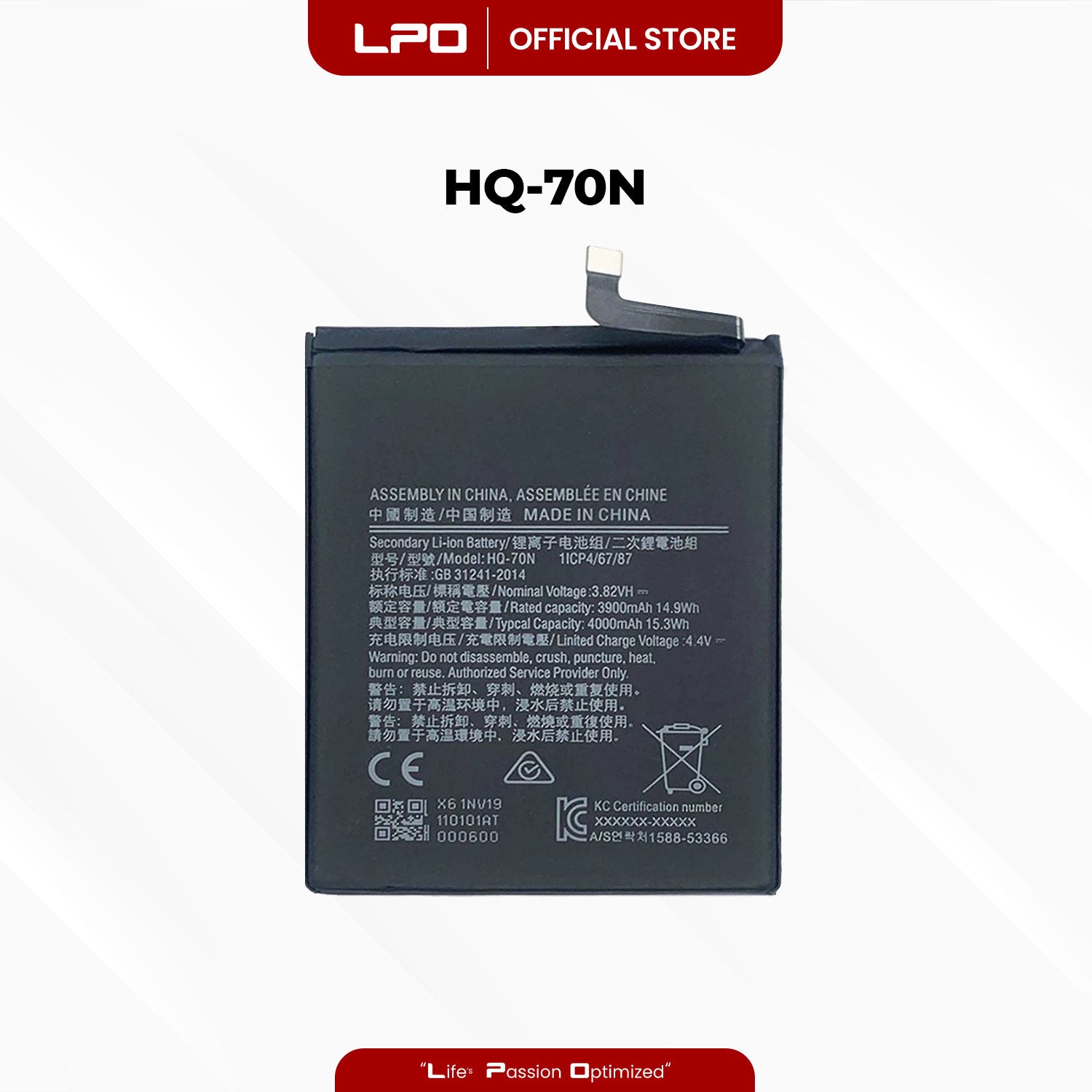 Cellphone Battery	Samsung Galaxy A11 2020 HQ-70N Compatible with SM-A115F/DS, SM-A115F