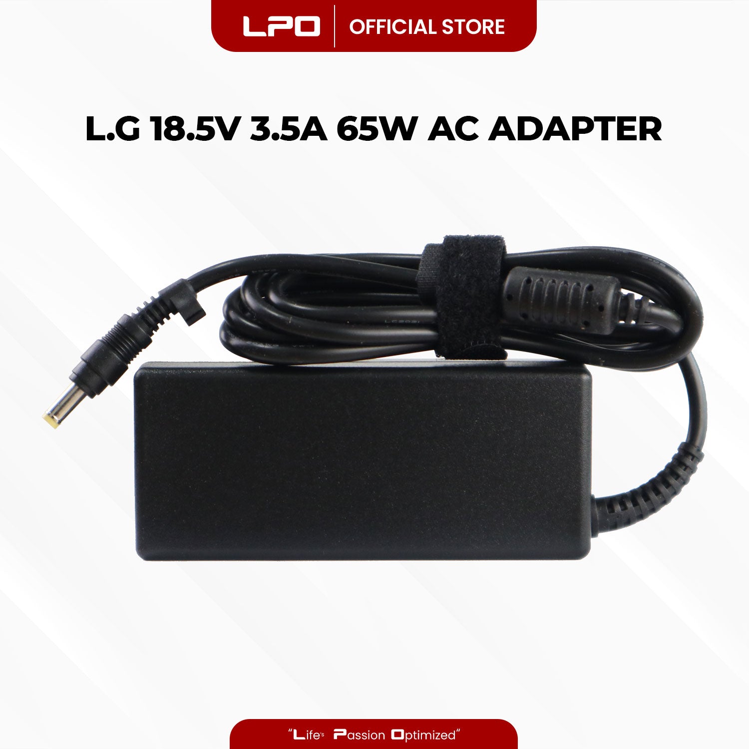 Laptop Charger LG 18.5V 3.5A 65W Yellow Pin 4.8mm x 1.7mm Compatible with LG R40 R4R405