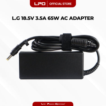 Laptop Charger LG 18.5V 3.5A 65W Yellow Pin 4.8mm x 1.7mm Compatible with LG R40 R4R405
