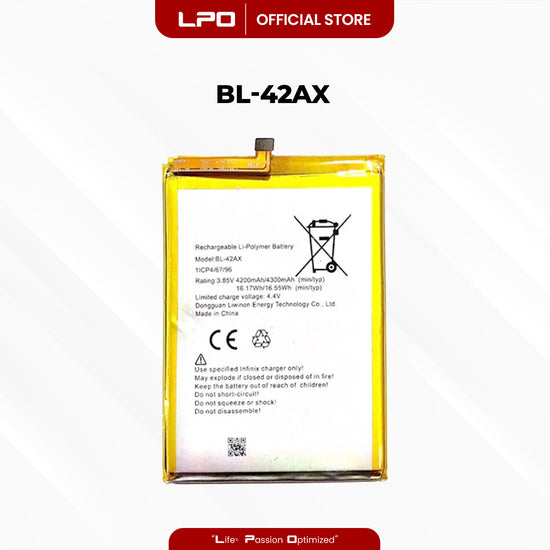 Cellphone Battery	Infinix Note 4 2018 BL-42AX Compatible with X572, X572-LTE - LPO Laptop PC-Outlet