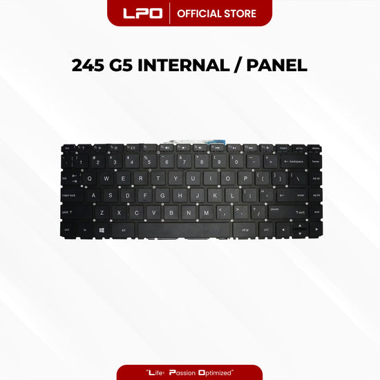 Laptop Keyboard HP 245 G5 Internal / Panel Black US Compatible with HP 240 G4, 240 G5, 245 G4