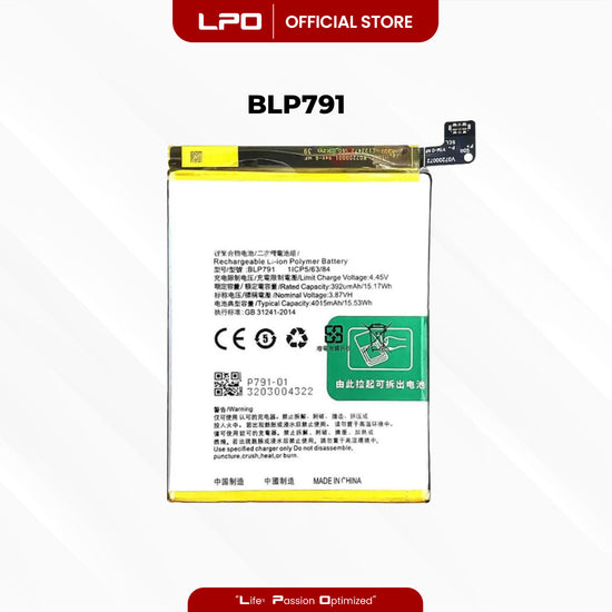 Cellphone Battery	Oppo Reno 4 2020 BLP791 Compatible with CPH2113