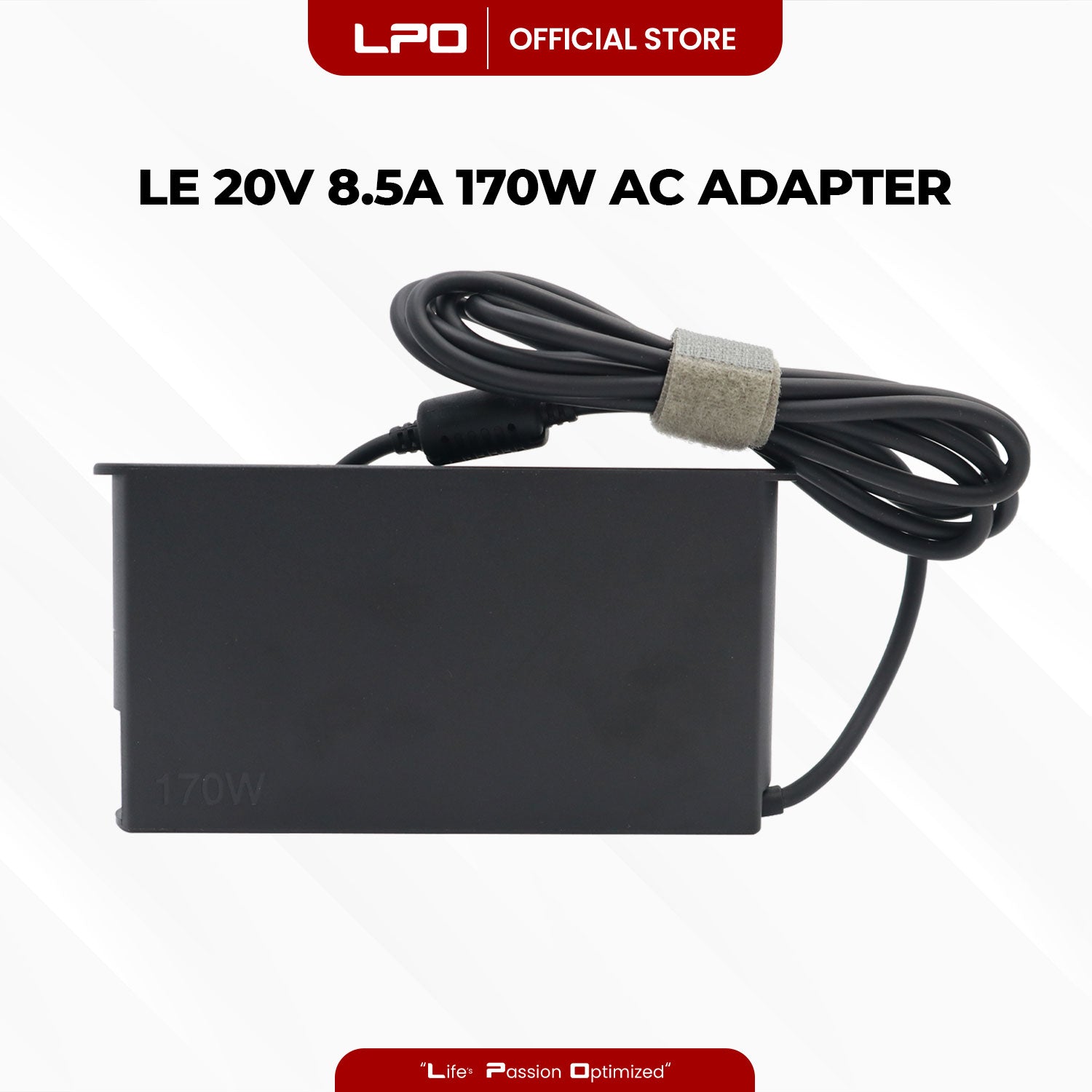Laptop Charger Lenovo 20V 8.5A 170W Gray Pin 7.9mm x 5.5mm Compatible with Lenovo ThinkPad T520