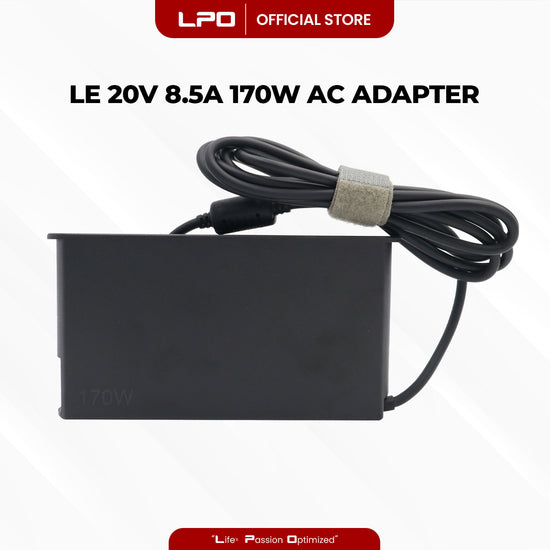 Laptop Charger Lenovo 20V 8.5A 170W Gray Pin 7.9mm x 5.5mm Compatible with Lenovo ThinkPad T520