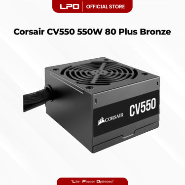 Corsair CV Series CV550 550W 80+ Bronze ATX Power Supply For CPU Desktop PC Computer