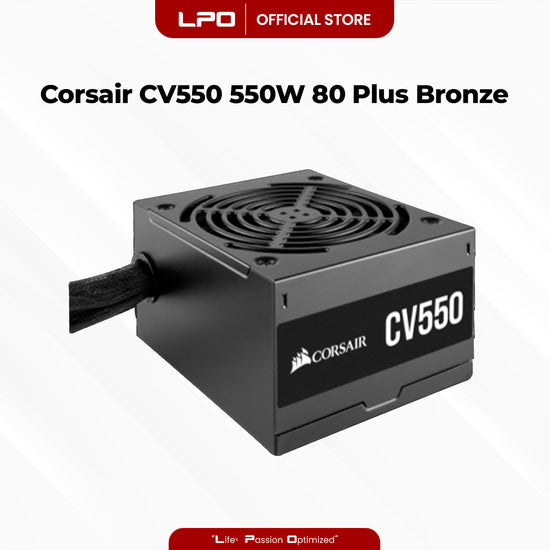 Corsair CV Series CV550 550W 80+ Bronze ATX Power Supply For CPU Desktop PC Computer