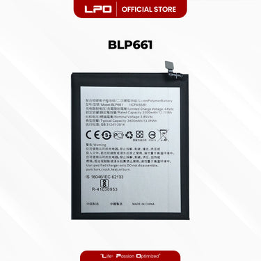 Cellphone Battery	Oppo F7 2018 BLP661 Compatible with CPH1819, CPH1821, 1821, CPH1821EX - LPO Laptop PC-Outlet
