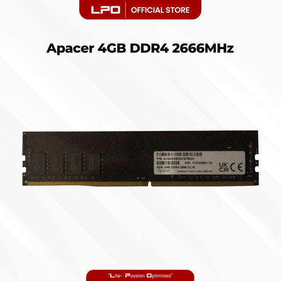 Apacer 4GB DDR4 2666MHz DIMM for Desktop RAM