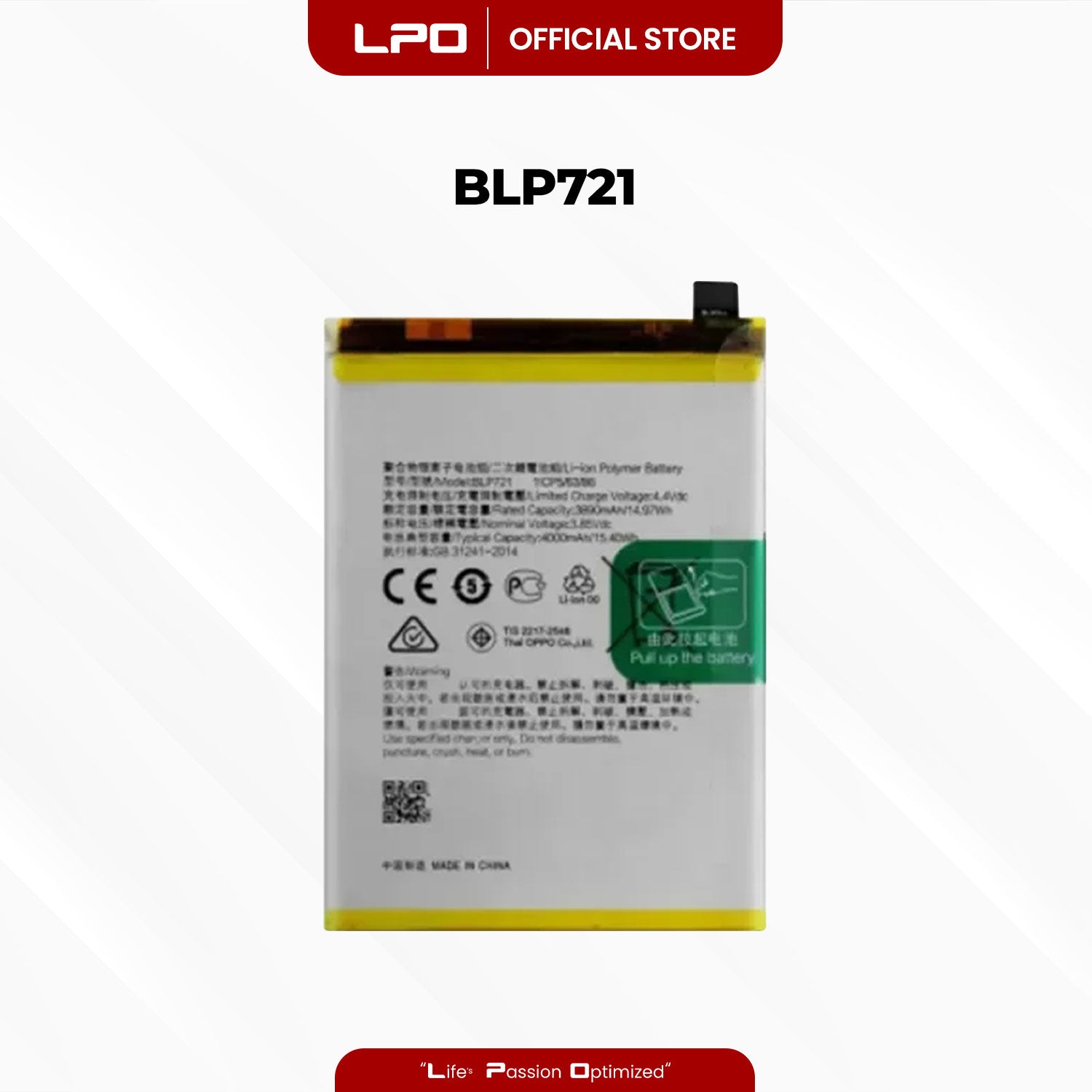 Cellphone Battery	Realme C2 2019 BLP721 Compatible with RMX1941, RMX1945, RMX1943