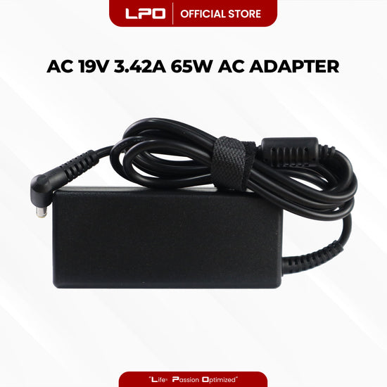 Laptop Charger Acer 19V 3.42A 65W Yellow Pin 5.5mm x 1.7mm Compatible with Acer Aspire R3 V3 V5 V7