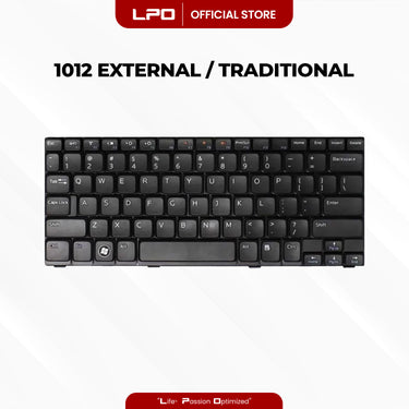 Laptop Keyboard DELL 1012 External / Traditional Black US Compatible with Dell Inspiron Mini 1012 1018 Series