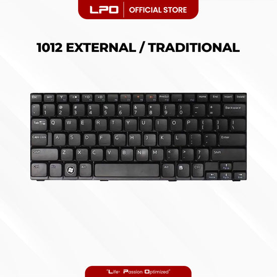 Laptop Keyboard DELL 1012 External / Traditional Black US Compatible with Dell Inspiron Mini 1012 1018 Series