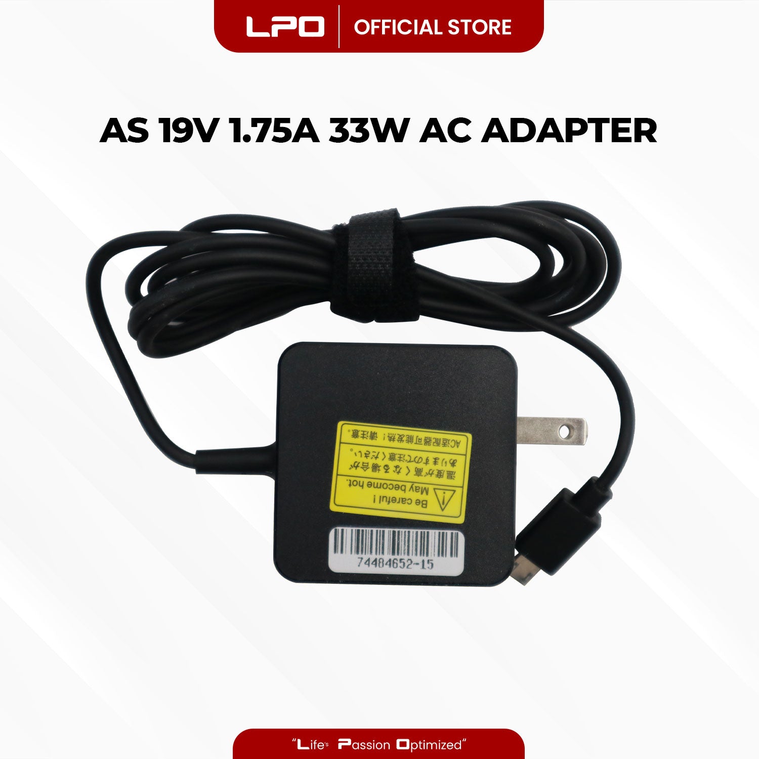 Laptop Charger Asus 19V 1.75A 33W Micro USB Type Compatible with Asus TP200S X205T
