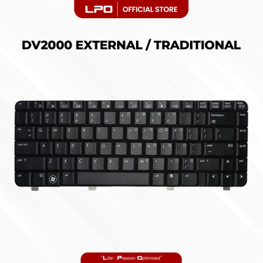 Laptop Keyboard HP DV2000 External / Traditional Black US Compatible with HP Pavilion DV2000