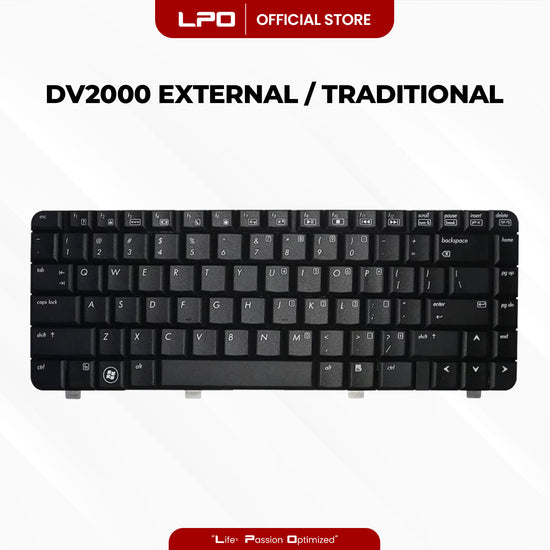Laptop Keyboard HP DV2000 External / Traditional Black US Compatible with HP Pavilion DV2000