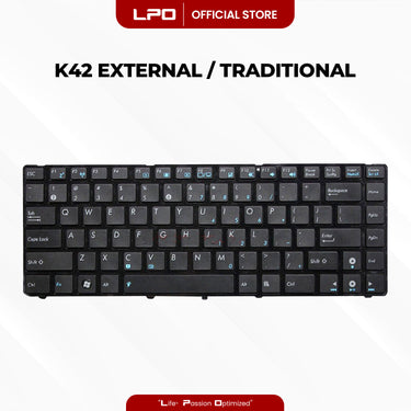 Laptop Keyboard ASUS K42 External / Traditional Black US Compatible with Asus K42 A42 K42D A42J K42F K42J K42IJ