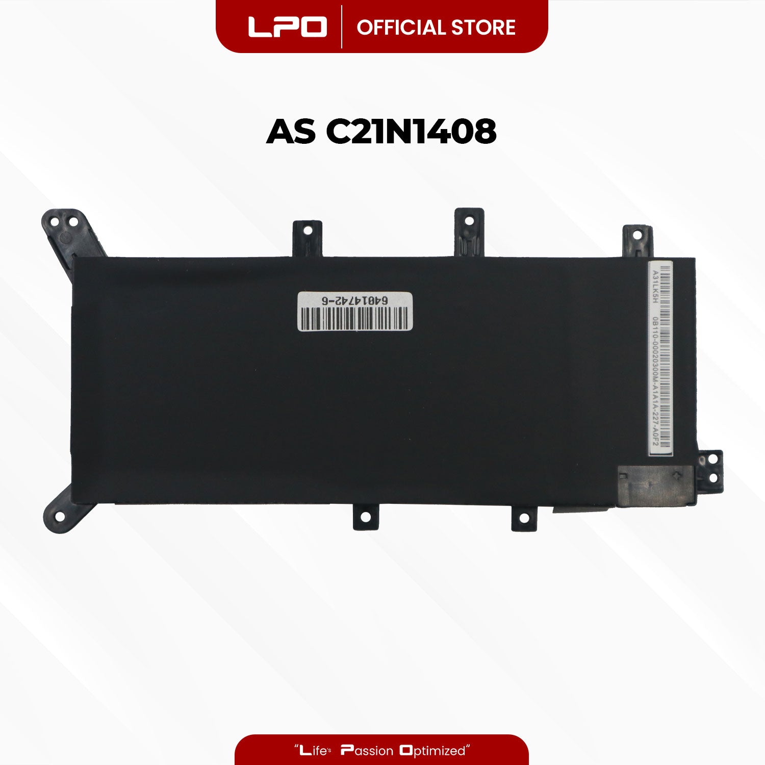 Laptop Battery C21N1408 Compatible with Asus VivoBook 4000 MX555 V555U X555UQ - LPO Laptop PC-Outlet