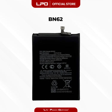 Cellphone Battery Xiaomi Redmi Note 9 4G 2020 BN62 Compatible with M2010J19SC - LPO Laptop PC-Outlet