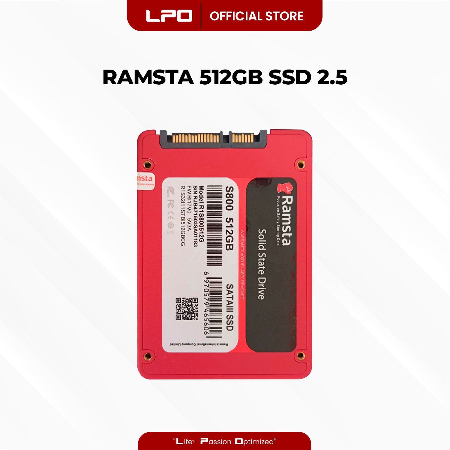 Ramsta 512GB SATA III SSD 2.5 For Laptop and Desktop