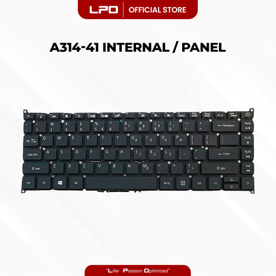 Laptop Keyboard ACER A314-41	 Internal Type / Panel Black US Compatible with Acer Aspire 3 A314-21 A314-41 33 31