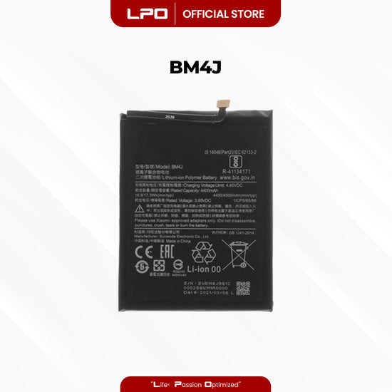 Cellphone Battery Xiaomi Redmi Note 8 Pro 2019 BM4J Compatible with 2015105, M1906G7I - LPO Laptop PC-Outlet
