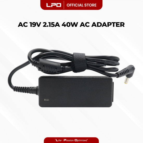 Laptop Charger Acer 19V 2.15A / 2.1A 40W Yellow Pin 5.5mm x 1.7mm Compatible with Acer Aspire One A150