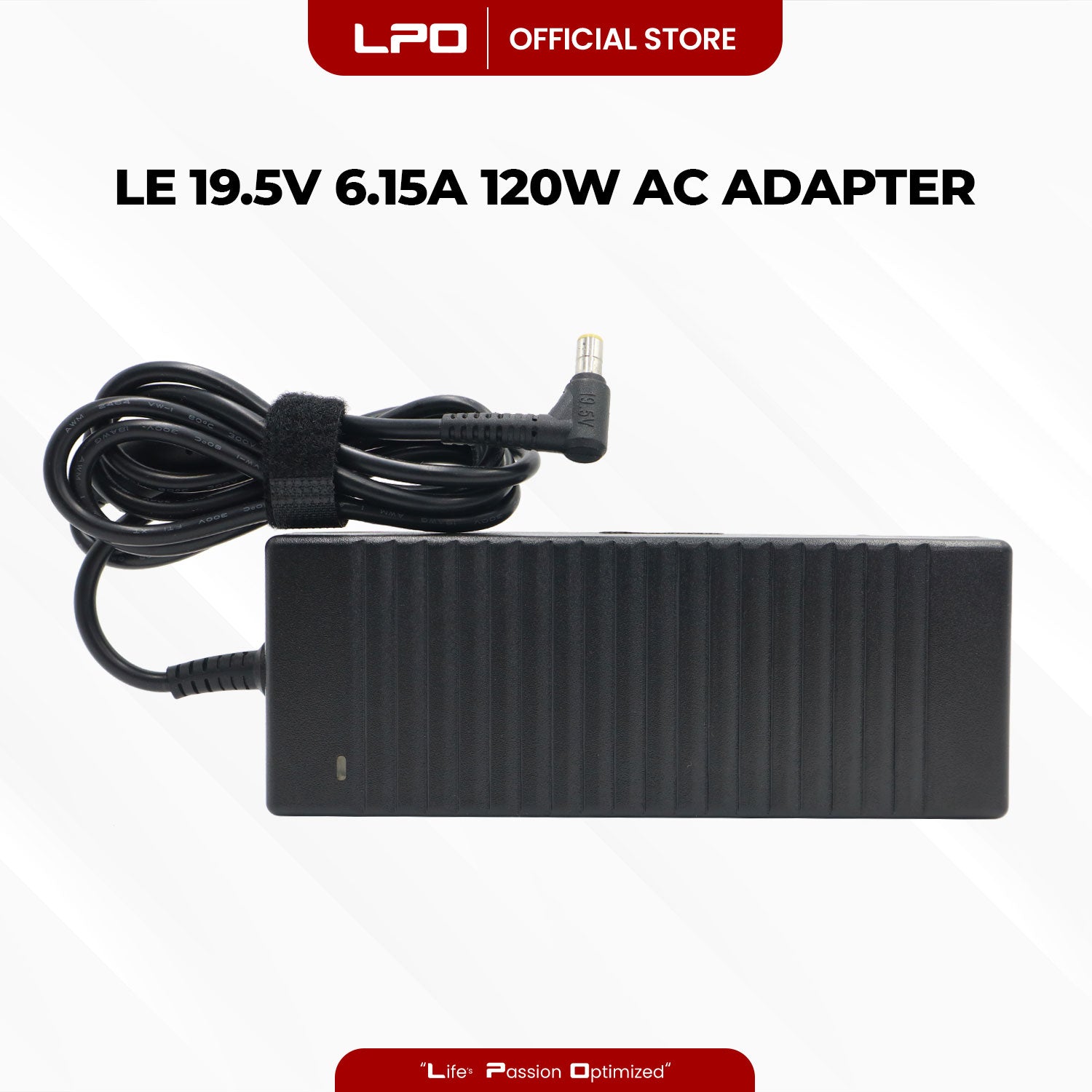 Laptop Charger Lenovo 19.5V 6.15A 120W Common Circle Pin 6.3mm x 3.0mm Compatible with 
