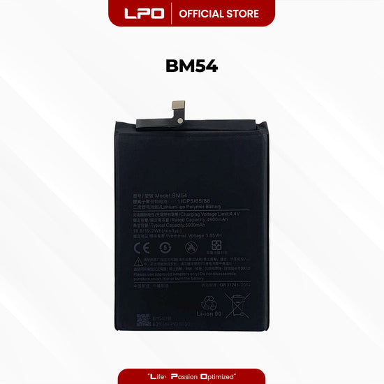 Cellphone Battery Xiaomi Redmi Note 9T 2021 BM54 Compatible with Xiaomi Redmi Note 9 5G 2020 - LPO Laptop PC-Outlet