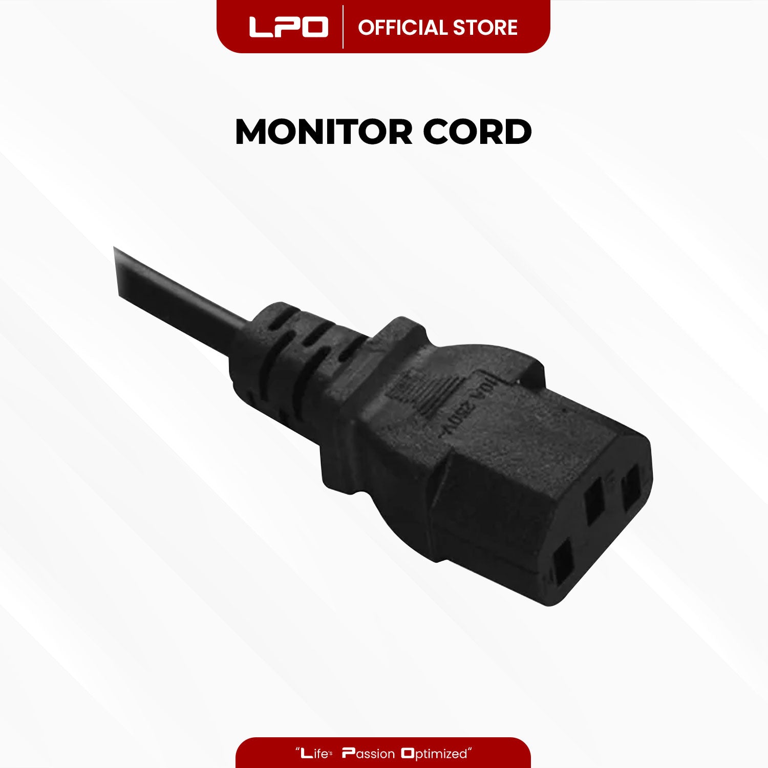 Power Cord	Monitor Cord Laptop Charger US Triangle Plug 3 Pin for CPU, Monitor, Printer